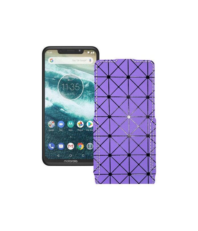 Чохол-флип з екошкіри для телефону Motorola One Power (P30 Note)