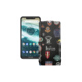 Чохол-флип з екошкіри для телефону Motorola One Power (P30 Note)