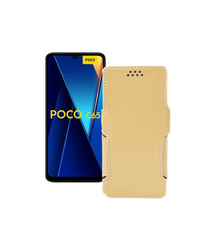 Чохол-книжка з екошкіри для телефону Xiaomi Poco C65