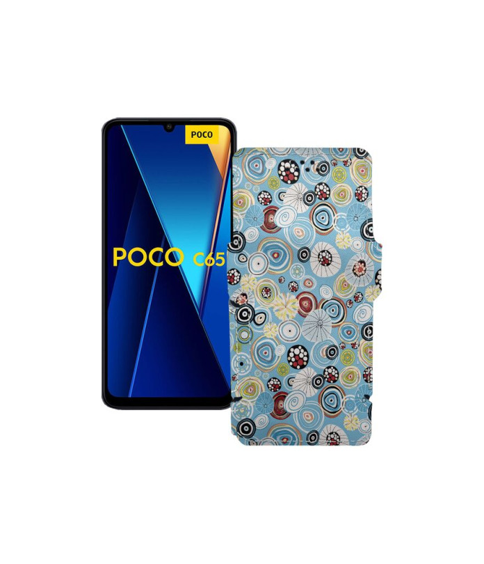 Чохол-книжка з екошкіри для телефону Xiaomi Poco C65