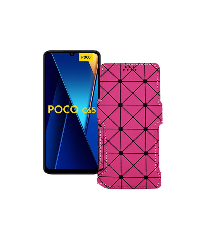 Чохол-книжка з екошкіри для телефону Xiaomi Poco C65