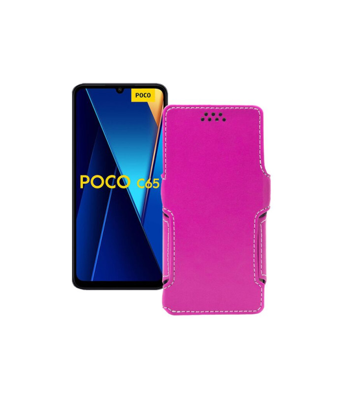 Чохол-книжка з екошкіри для телефону Xiaomi Poco C65