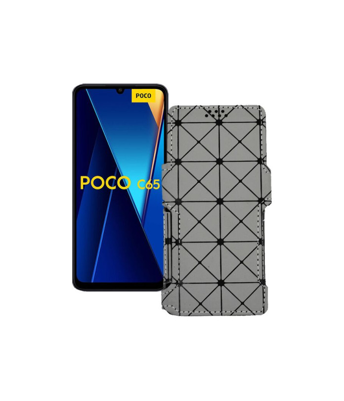 Чохол-книжка з екошкіри для телефону Xiaomi Poco C65