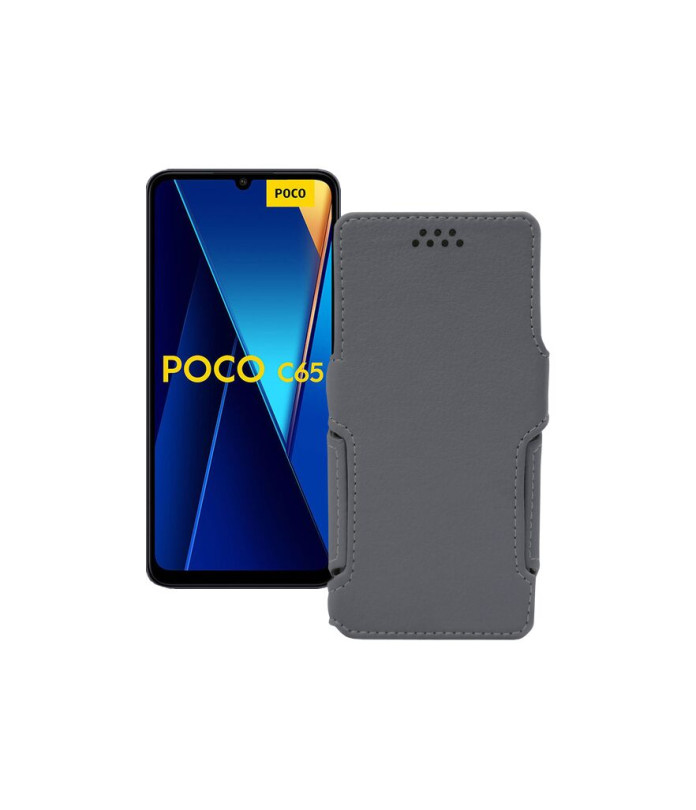 Чохол-книжка з екошкіри для телефону Xiaomi Poco C65