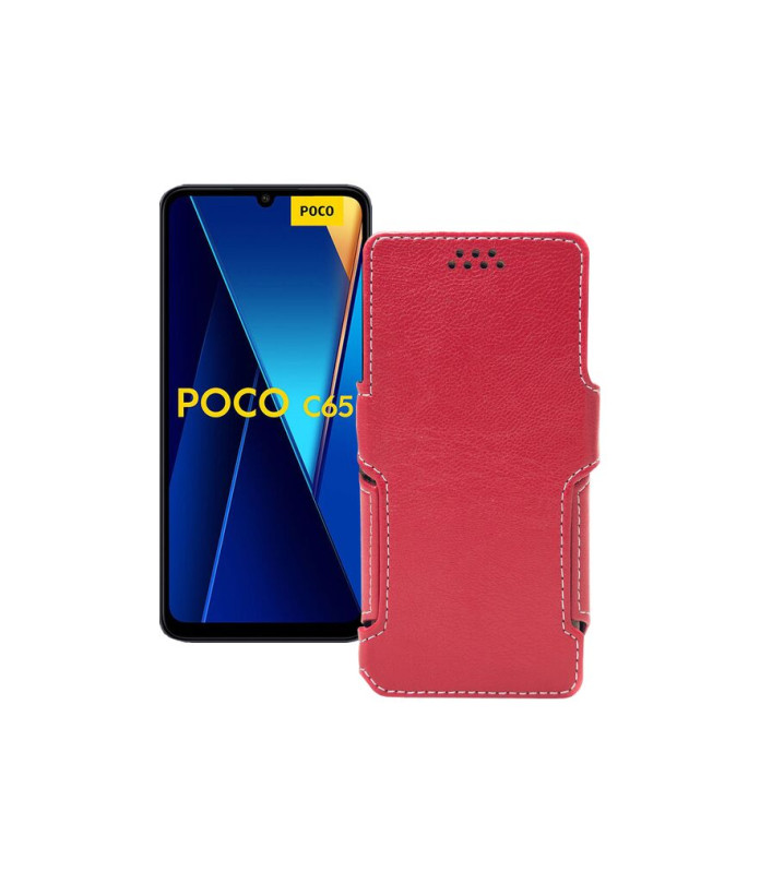 Чохол-книжка з екошкіри для телефону Xiaomi Poco C65