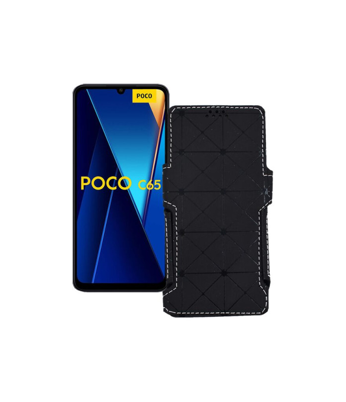 Чохол-книжка з екошкіри для телефону Xiaomi Poco C65