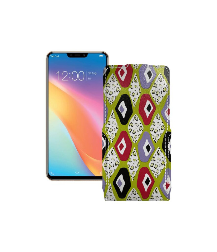 Чохол-флип з екошкіри для телефону Vivo Y81