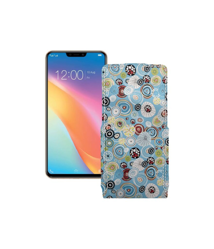Чохол-флип з екошкіри для телефону Vivo Y81
