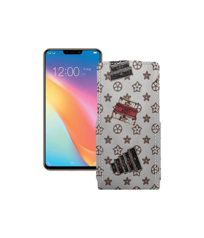 Чохол-флип з екошкіри для телефону Vivo Y81