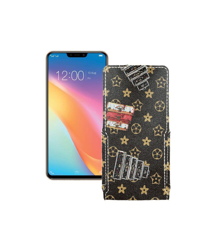 Чохол-флип з екошкіри для телефону Vivo Y81