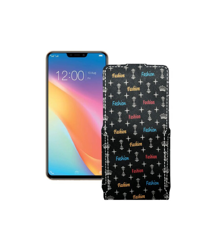 Чохол-флип з екошкіри для телефону Vivo Y81