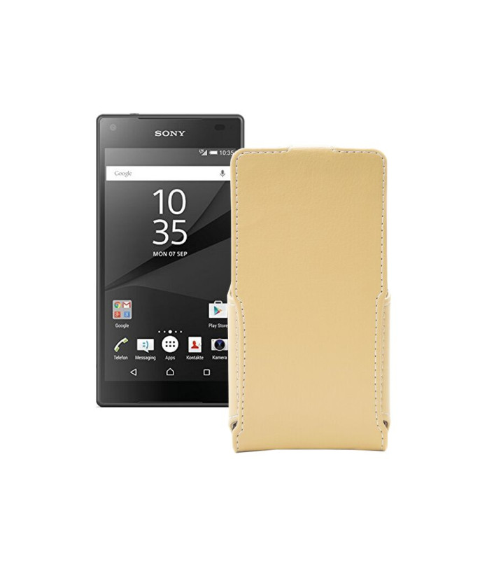 Чохол-флип з екошкіри для телефону Sony Xperia Z5 Compact