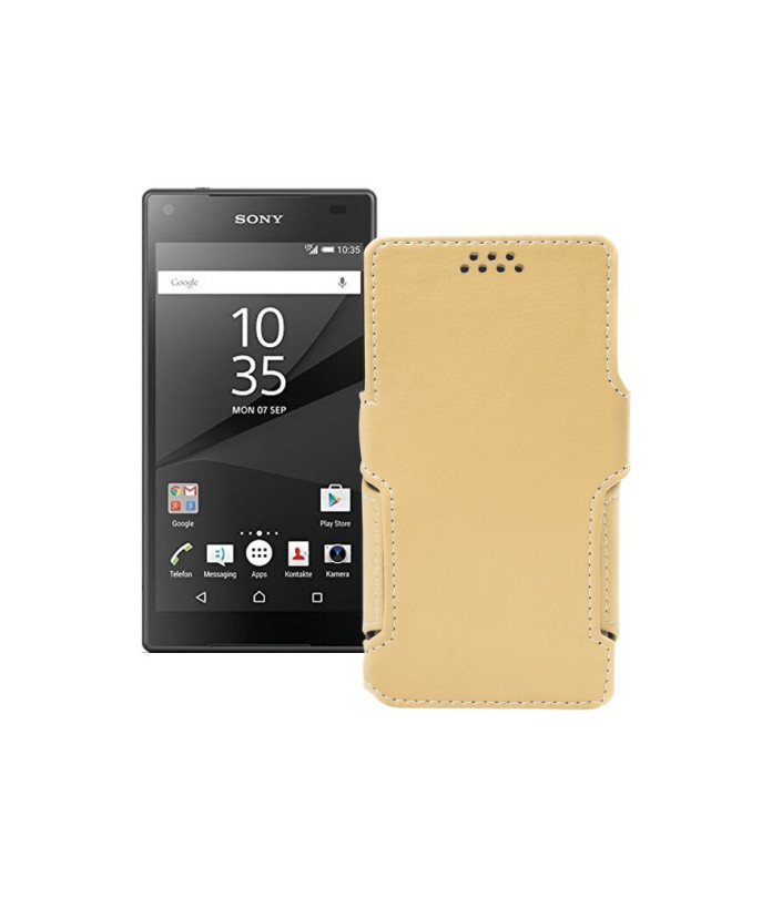 Чохол-книжка з екошкіри для телефону Sony Xperia Z5 Compact