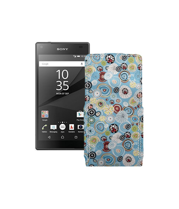 Чохол-флип з екошкіри для телефону Sony Xperia Z5 Compact