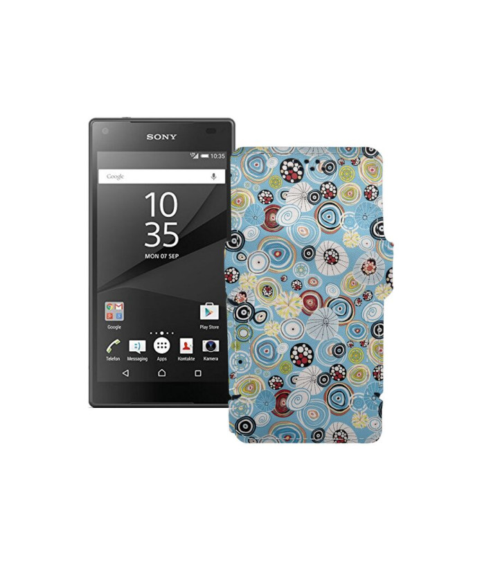 Чохол-книжка з екошкіри для телефону Sony Xperia Z5 Compact