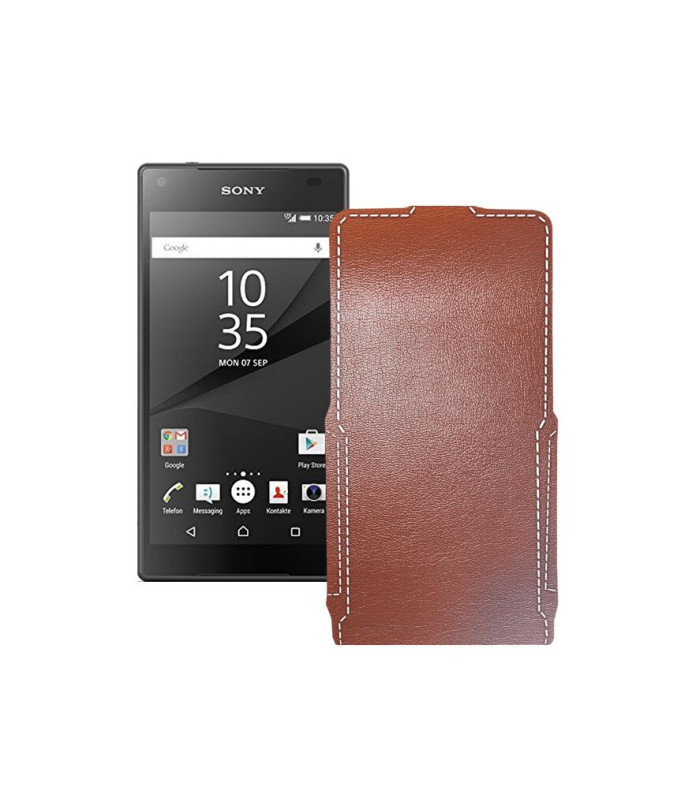 Чохол-флип з екошкіри для телефону Sony Xperia Z5 Compact