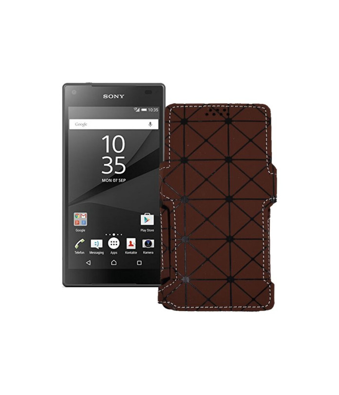 Чохол-книжка з екошкіри для телефону Sony Xperia Z5 Compact