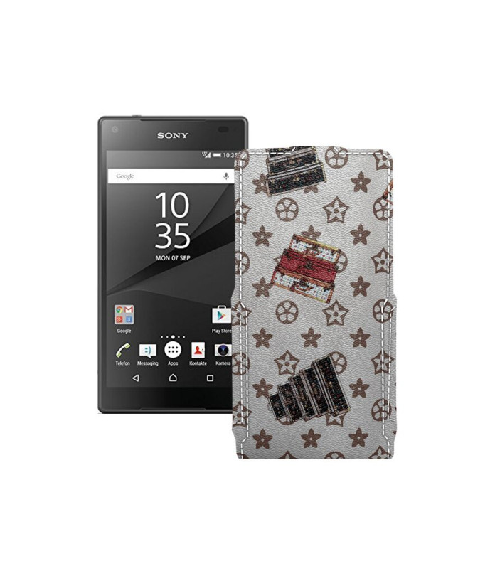 Чохол-флип з екошкіри для телефону Sony Xperia Z5 Compact