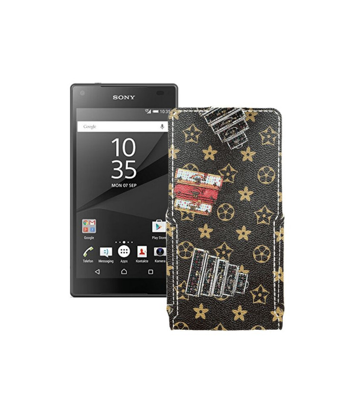 Чохол-флип з екошкіри для телефону Sony Xperia Z5 Compact