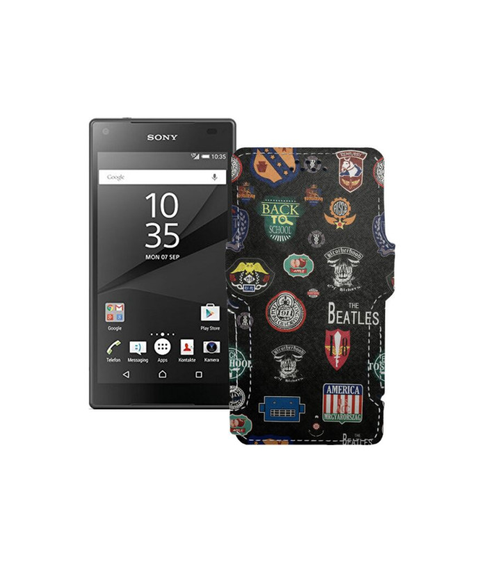 Чохол-книжка з екошкіри для телефону Sony Xperia Z5 Compact