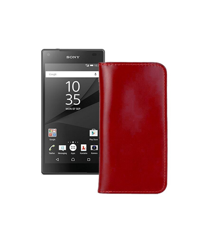 Портмоне з шкіри для телефону Sony Xperia Z5 Compact