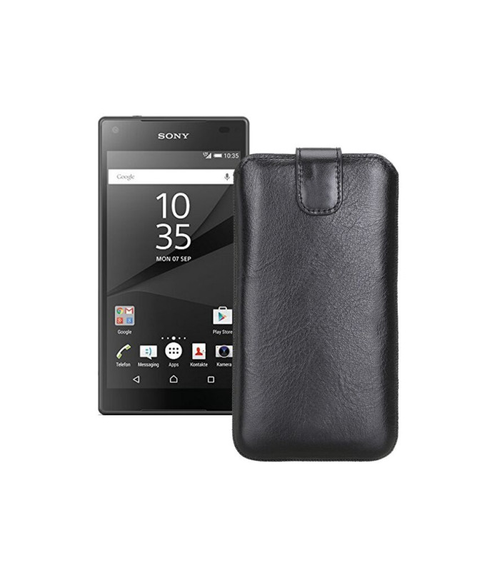 Витяжка з екошкіри для телефону Sony Xperia Z5 Compact