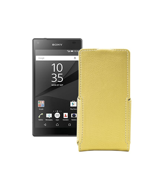 Чохол-флип з екошкіри для телефону Sony Xperia Z5 Compact