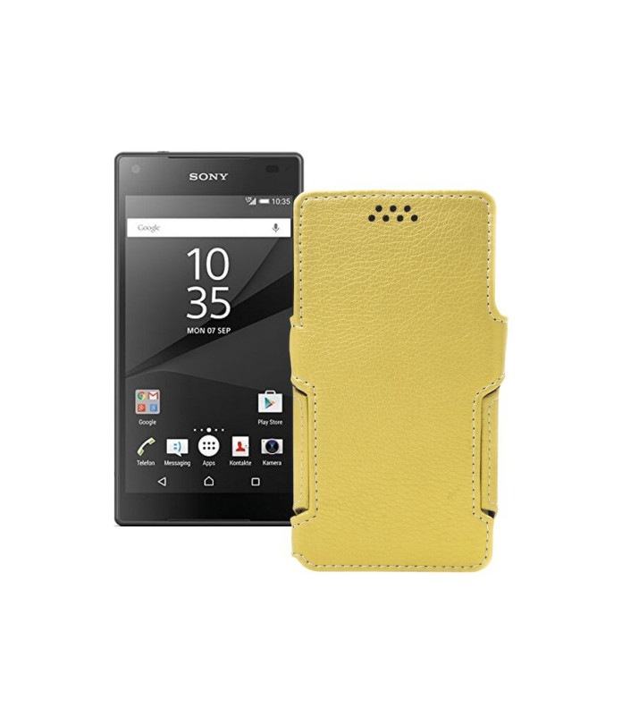 Чохол-книжка з екошкіри для телефону Sony Xperia Z5 Compact