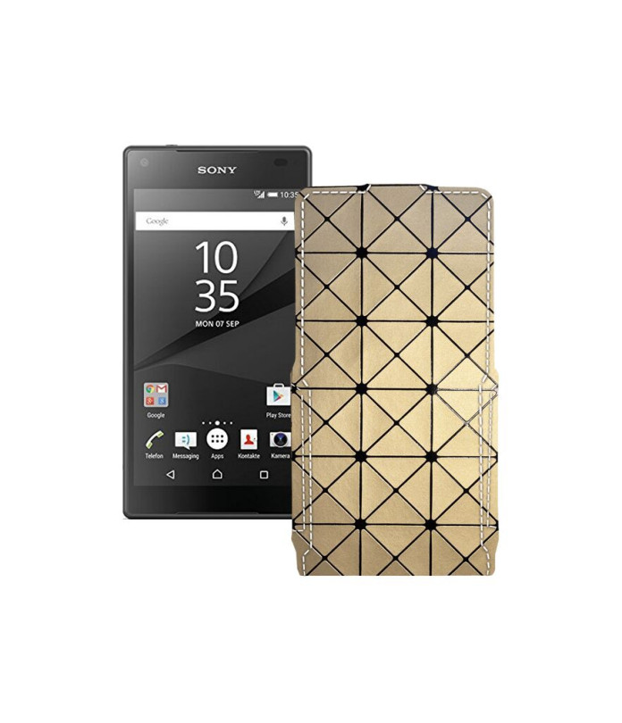 Чохол-флип з екошкіри для телефону Sony Xperia Z5 Compact