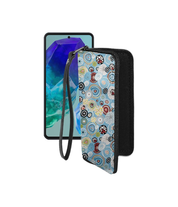 Чохол-гаманець з екошкіри для телефону Samsung Galaxy M55s (M558)