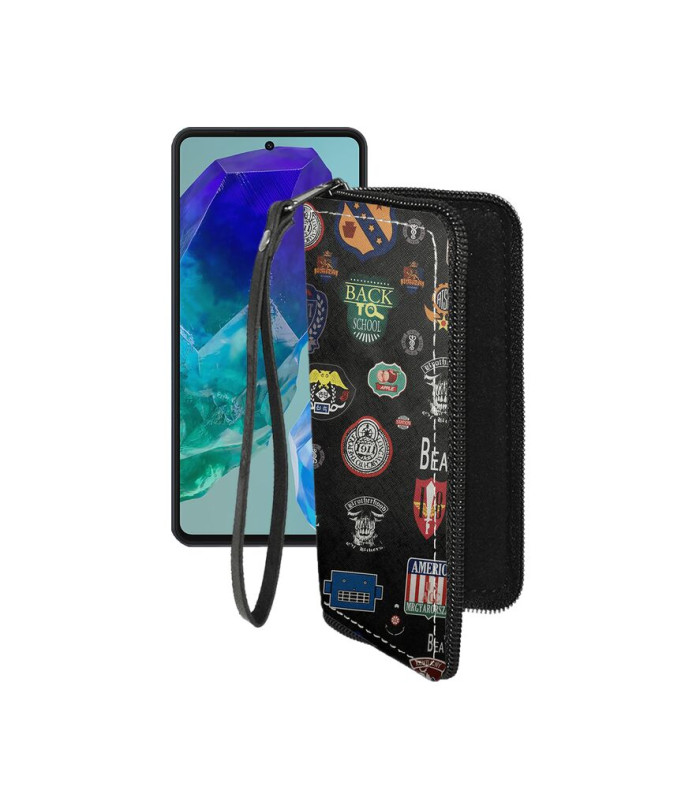 Чохол-гаманець з екошкіри для телефону Samsung Galaxy M55s (M558)