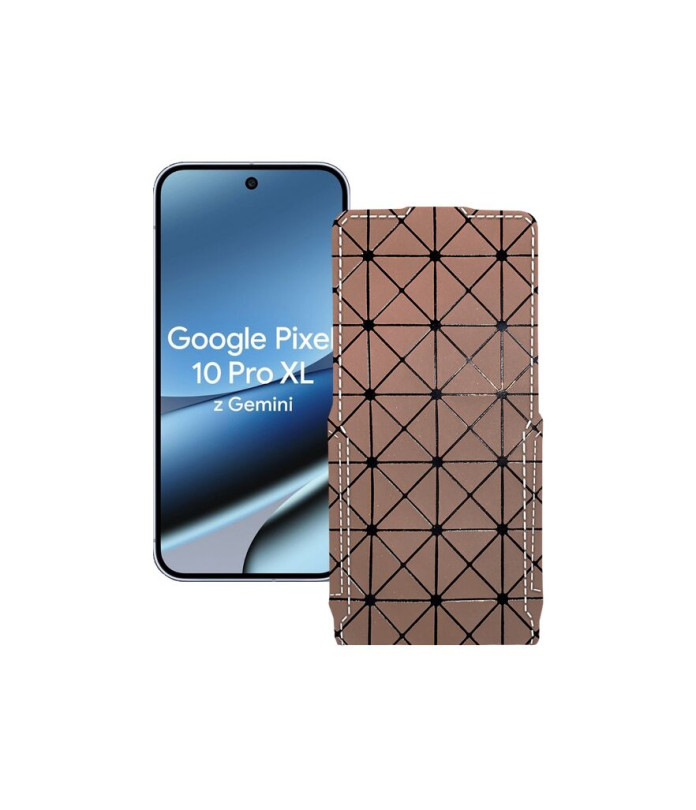 Чохол-флип з екошкіри для телефону Google Pixel 10 Pro XL