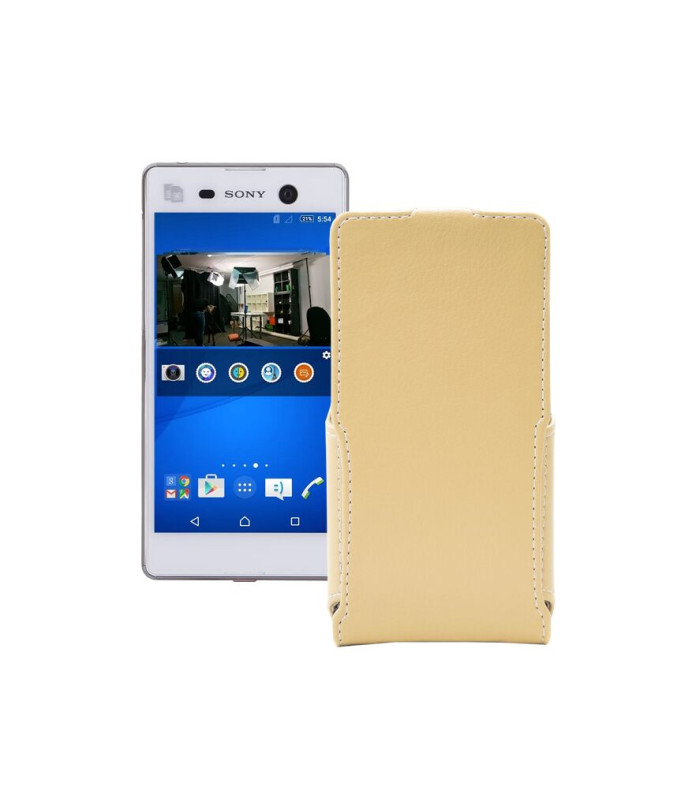 Чохол-флип з екошкіри для телефону Sony Xperia M5