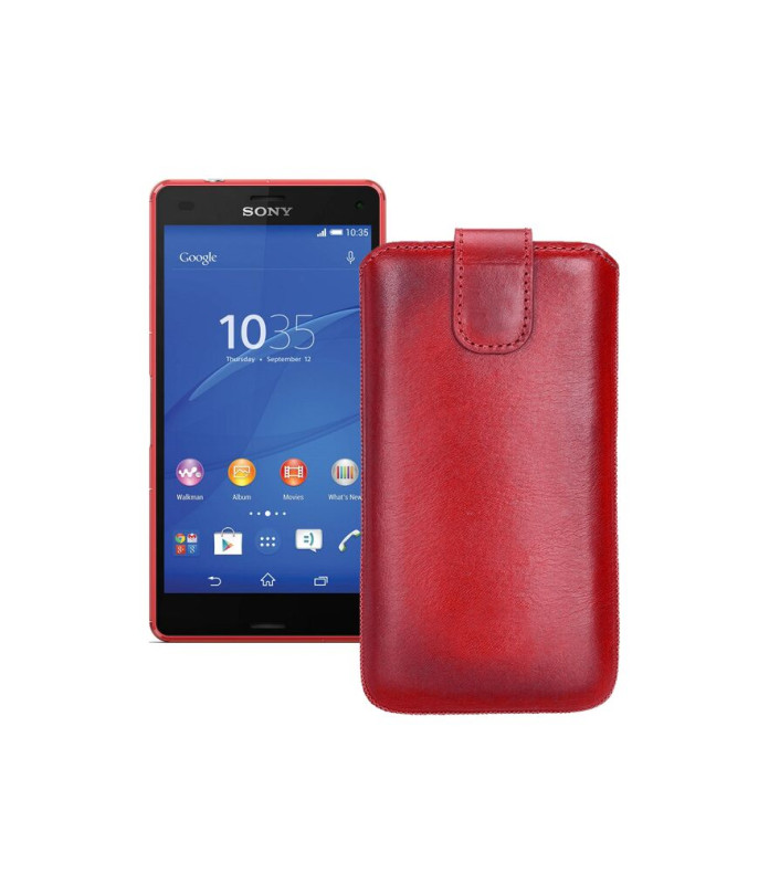 Витяжка з екошкіри для телефону Sony Xperia Z3 D6603