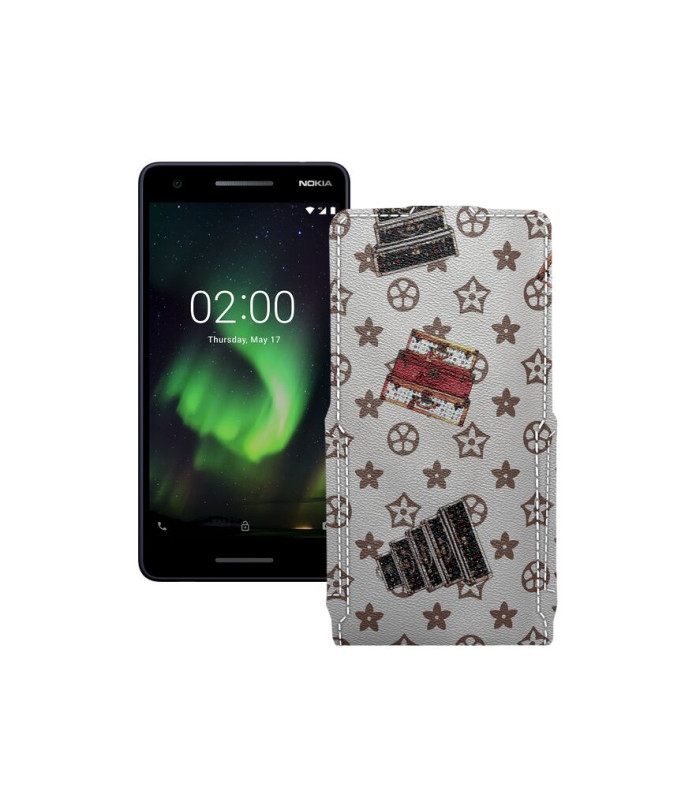 Чохол-флип з екошкіри для телефону Nokia 2.1