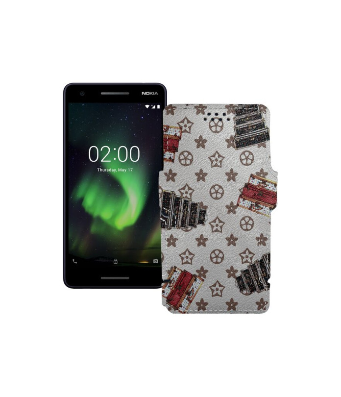 Чохол-книжка з екошкіри для телефону Nokia 2.1