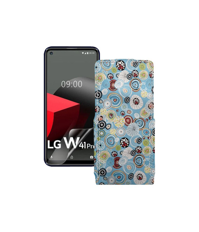 Чохол-флип з екошкіри для телефону LG W41 Pro