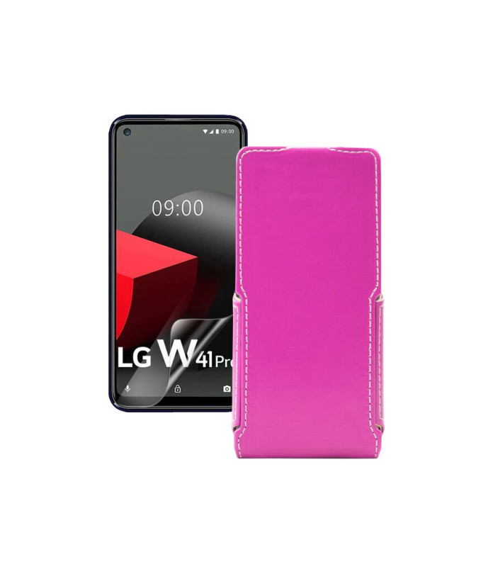 Чохол-флип з екошкіри для телефону LG W41 Pro