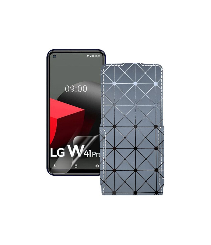 Чохол-флип з екошкіри для телефону LG W41 Pro