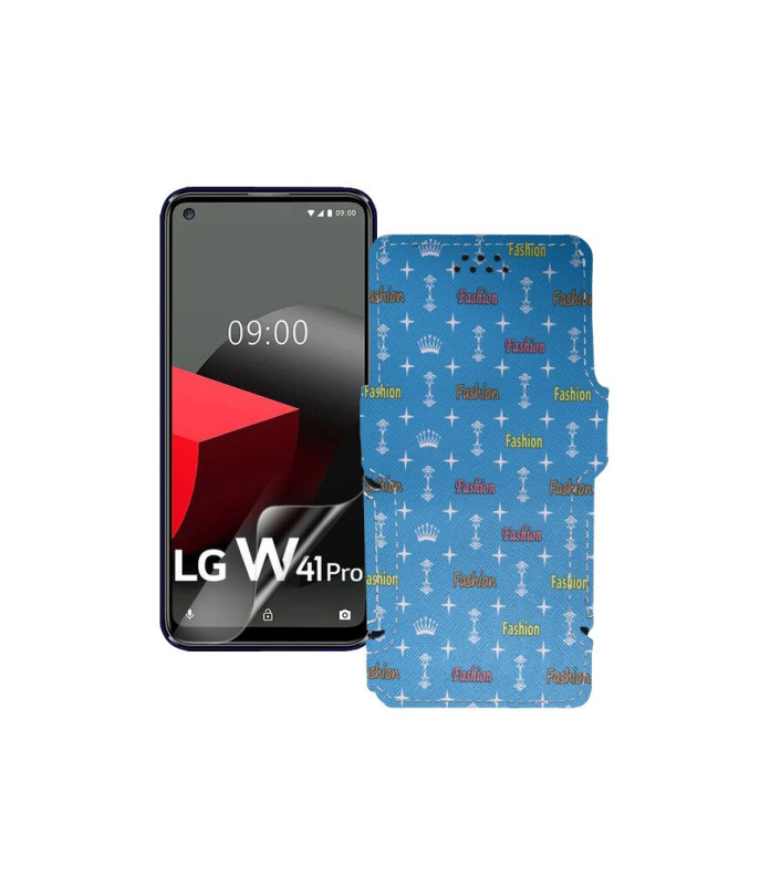 Чохол-книжка з екошкіри для телефону LG W41 Pro