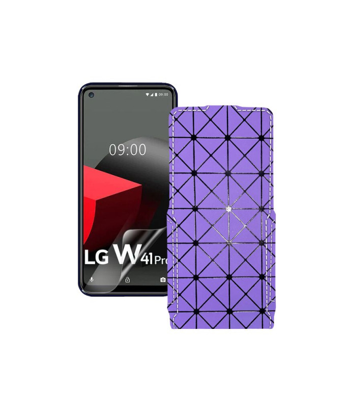 Чохол-флип з екошкіри для телефону LG W41 Pro