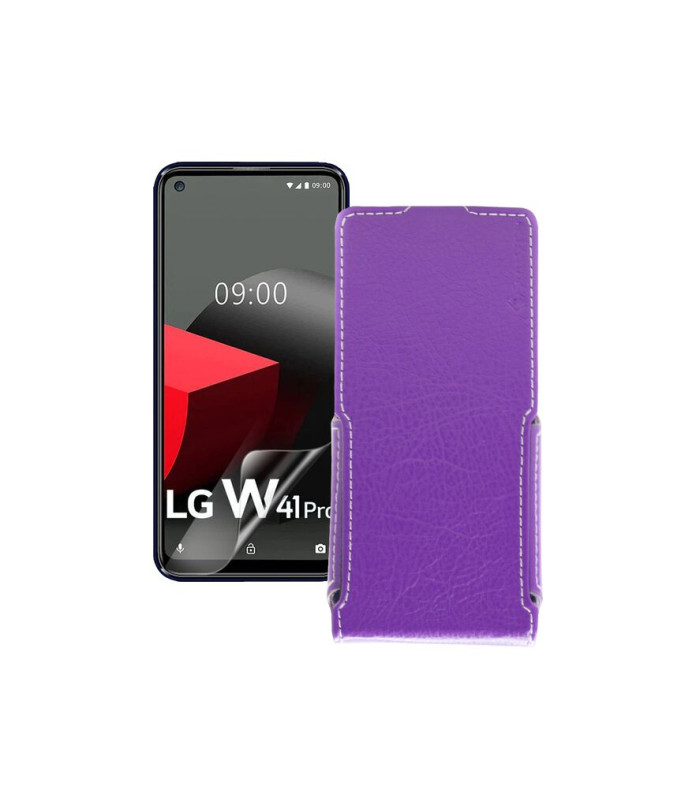 Чохол-флип з екошкіри для телефону LG W41 Pro