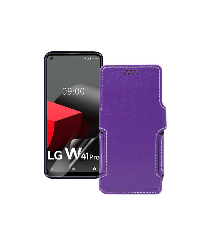 Чохол-книжка з екошкіри для телефону LG W41 Pro