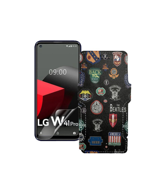 Чохол-книжка з екошкіри для телефону LG W41 Pro