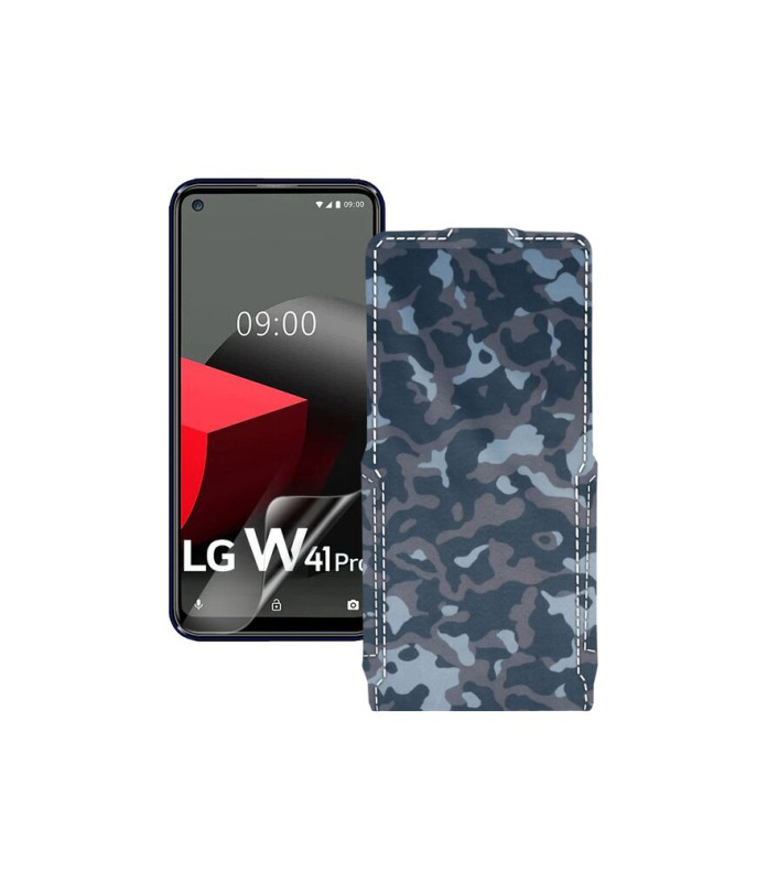 Чохол-флип з екошкіри для телефону LG W41 Pro