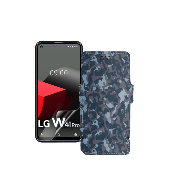 Чохол-книжка з екошкіри для телефону LG W41 Pro