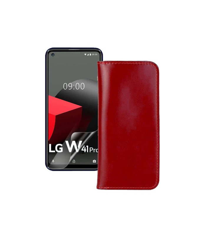 Портмоне з шкіри для телефону LG W41 Pro