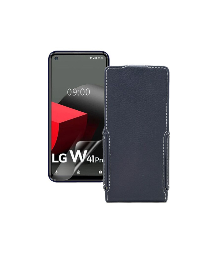 Чохол-флип з екошкіри для телефону LG W41 Pro