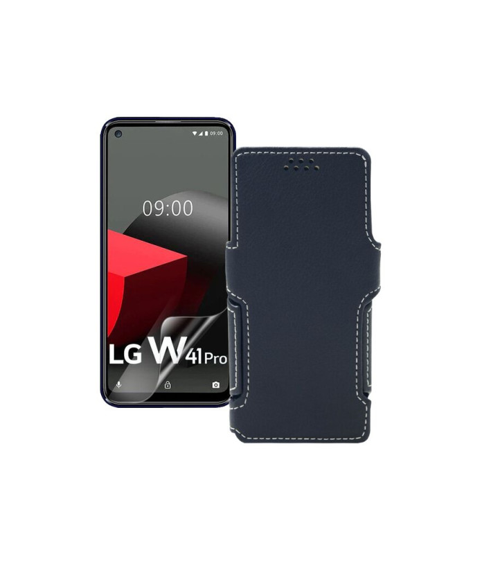 Чохол-книжка з екошкіри для телефону LG W41 Pro