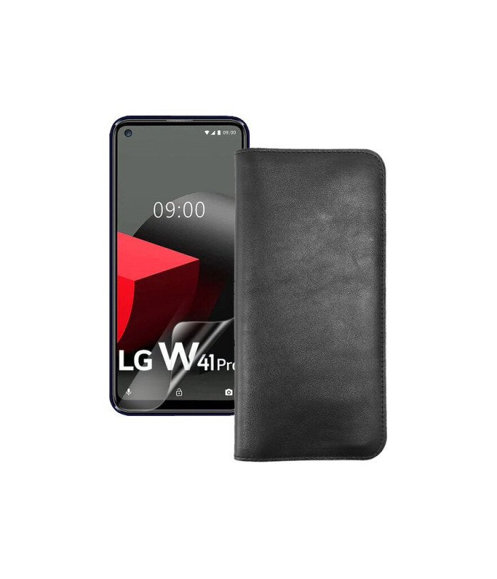 Портмоне з шкіри для телефону LG W41 Pro